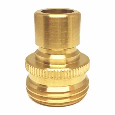 WESTWARD Brass Garden Hose Coupling, Male x Male, GHT x GHT, 2 PK - Brass Garden Hose Couplings