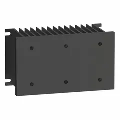 Aluminum panel-mount heat sink with 1°C/W thermal resistance. Designed for use with a Solid State Relay SSP Panel to dissipate heat in industrial control cabinets and automation systems.