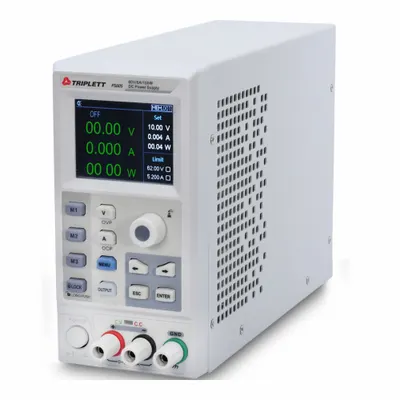 TRIPLETT Power Supply: Digital DC, Included, 6.9 in H x 3.4 in W x 10 in D, 3 Displays - Digital DC Power Supplies
