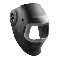 This 3M G5 Series passive welding helmet features a black PPA shell and a fixed shade for eye and face protection during welding, cutting, and grinding. The ratchet suspension adjustment provides a secure and comfortable fit. Suitable for industrial fabrication, maintenance, and construction applications.