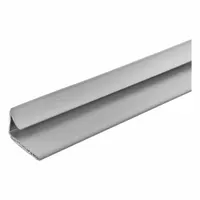 Self-adhesive perimeter door seal with a batwing profile, constructed from elastomeric, graphite, and vinyl materials in gray. Designed for mounting on fire-rated doors to seal gaps and expand under heat, forming a barrier against smoke and flames. Suitable for use in commercial and industrial passive fire protection applications