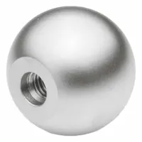 JW WINCO Ball Knobs: Ball, Stainless Steel, M8 Thread, 14.5 mm Thread Lg, 32 mm Dia (MPN 319-NI-32-M8-C)
