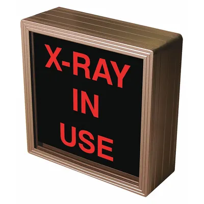 TAPCO Custom Backlit Sign: X-Ray In Use (MPN 140062) - Safety