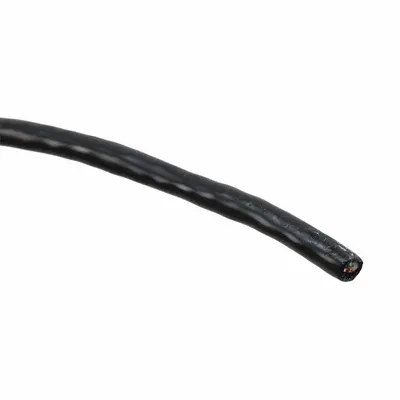 GENSPEED Data LAN Cable: 25 ft Cable Lg, 24 AWG, Black, PE, Std, 5136100, 1/4 in Outside Dia - Category 5e Cable