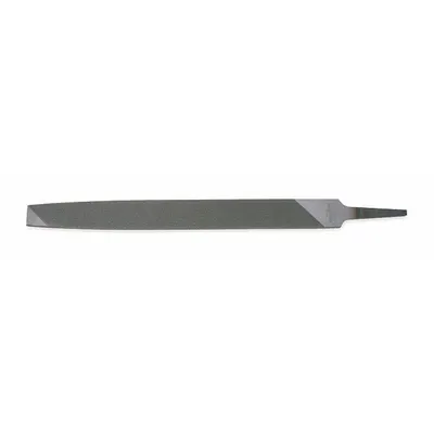 NICHOLSON Machinists File: Rectangular, Bastard Cut, 12 in Lg without Tang, 1 1/8 in Wd - Tapered Single-Cut Rectangular Files