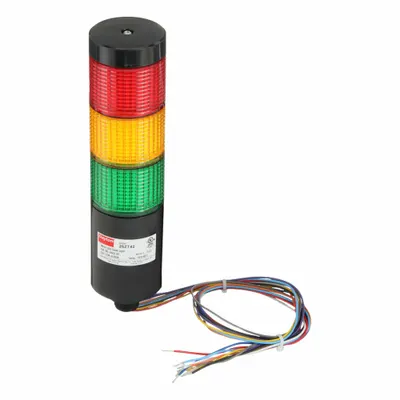 Dayton Tower Light Assembly: 3 Tier, Amber/Green/Red, No Sounder Tier - Three-Tier Tower Light Assemblies