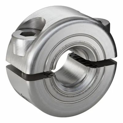 RULAND MANUFACTURING Shaft Collar: 2-Piece, Metric with Inch Bore, Round, Clamp-On - Stainless Steel Shaft Collars