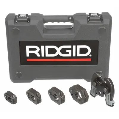 RIDGID Press Ring Kit: 1/2 in to 1 1/4 in Pipe, Copper (Plumbing)/Stainless Steel - Jaw & Ring Sets for Compact Press Tools