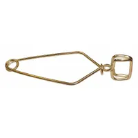 APPROVED VENDOR Flask Clamp: Test Tube Clamp, Steel, Brass Finish/Steel, 6 5/8 in Overall Lg (MPN TTCL04)