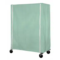 EAGLE GROUP Utility Cart Cover: Green, Nylon, Zipper, 60 in Wd, 86 in Ht, 24 in Dp (MPN CZC-86-2460-LG)