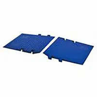 ADA Ramp Module: 1 Channels, 1 1/4 in Max Cable Dia, 21 3/4 in Wd, 2 1/4 in Ht, 38 1/2 in Lg, Blue (MPN CPRP-1X125-BLU)