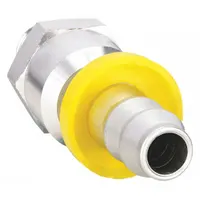 Push-On Hose Fitting: Hose Barb x NPT, 3/8 in x 1/4 in Fitting Size, Male x Male, Straight