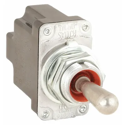 Honeywell Toggle Switch: 3 Position, 3 Connections, SPDT, Screw Terminals Connection - Panel-Mount Toggle Switches