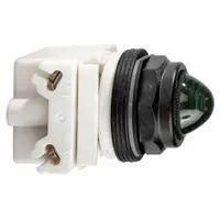 SCHNEIDER ELECTRIC Pilot Light: 30 mm Panel Mounting Size, Green, Incandescent, 9001SK Series (MPN 9001SKP38G9)