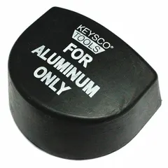This rubber heel dolly is used for metal shaping and repair in auto body work. It supports hammering and forming sheet metal without marring surfaces. Dimensions: 2-1/2 in length, 3 in width, 1-1/2 in height. Weight: 17 lb.