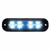 CODE 3 Warning Light: Emergency Vehicle Area Light, Blue, 8 W Watt, Clear, SAE J595 Class 1, LED (MPN XTP4BB)