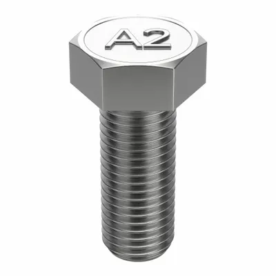 FOREVERBOLT Hex Head Cap Screw: Stainless Steel, A2, NL-19, M20-2.50, Coarse, 50 mm lg - A2 Stainless Steel Hex Head Cap Screws