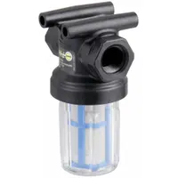 BANJO Inline Strainer: Polypropylene, 1/2 in, NPT, Mesh, 0.007 in Screen Size, 4 1/4 in Ht, 3 in Lg (MPN LSTM050-80C)