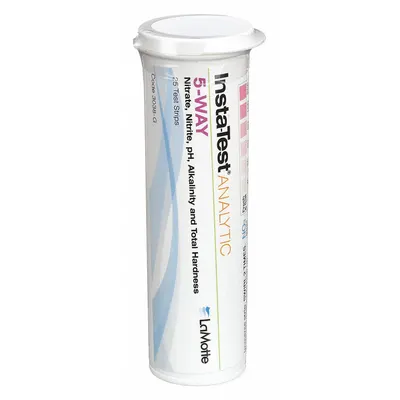 INSTA-TEST Test Strips: Alkalinity/Nitrate/Nitrite/pH/Total Hardness, 25 Tests - Multi-Parameter Water Testing Strips