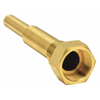 OEM Threaded Thermowell: Brass - Stepped-Shank Threaded Thermowells