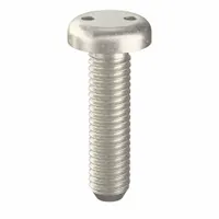 Tamper Resistant Screw: #10-32 Thread Size, 3/4 in Lg, Stainless Steel, Plain, Pan, Spanner, 25 PK (MPN 121250)