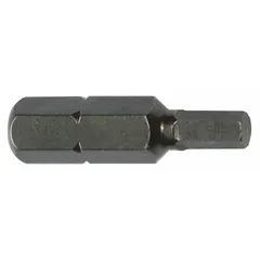 Imperial hex insert bit with 5/16 in industry size, standard length, and impact-rated design. Suitable for driving hex-head fasteners in high-torque applications with impact drivers. Supplied in a 5-pack.