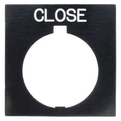 EATON Legend Plate: 30 mm Panel Mounting Size, Rectangular - Push-Button Rings & Plates