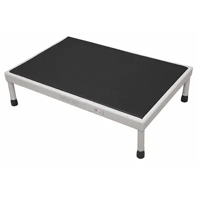 COTTERMAN Work Platform: 14 in Platform Ht - Max, 24 in Platform Wd, 48 in Platform Dp - Cushioned Adjustable-Height Single-Step Platforms