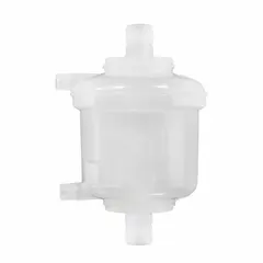 Filter capsule with polypropylene housing for compact, all-in-one filtration. Suitable for liquid or gas filtration in industrial processes requiring chemical compatibility and particle removal.