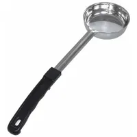 CRESTWARE Portion Controller: 6 oz Capacity, Stainless Steel, Solid, Black, 14 in Overall Lg, SPO6