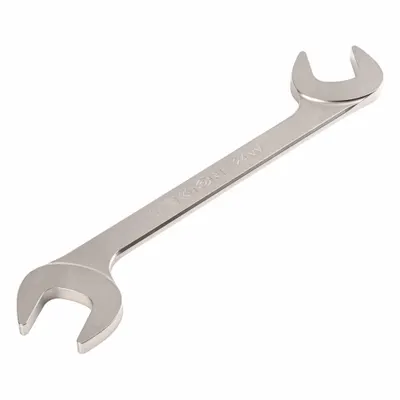 TEKTON Open End Wrench: Chromium Molybdenum Steel, Satin, 24 mm Head Size - Metric, Double End, Open End Wrenches