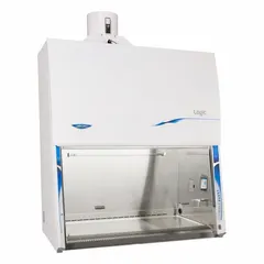 This Class II, Type B2 biosafety cabinet provides product and personnel protection for microbiological work. It features a stainless steel construction with overall dimensions of 78 3/8 in width and 32 in depth. Blower and base/stand are not included and must be ordered separately. Suitable for handling moderate-risk agents requiring HEPA-filtered exhaust with 100% exhaust to the room.