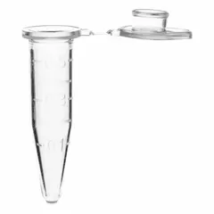APPROVED VENDOR Microcentrifuge Tube, Polypropylene, 0.5 mL, Round Bottom, Graduated, with Cap, Colorless, MPN 341418