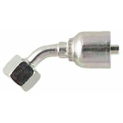 PARKER 1B143-6-6 45° Elbow Crimp Hydraulic Hose Fitting - Parker Crimp Hydraulic Hose Fittings with BSPP Connection