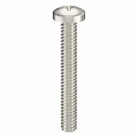 Machine Screw: #2-56 Thread Size, 5/8 in Lg, 18-8, Stainless Steel, Plain, Pan, Phillips, 50 PK (MPN ZSCRW-325)