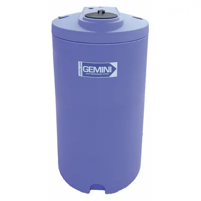 PEABODY ENGINEERING Storage Tank: Double Wall, Vertical, 160 gal, Closed Top - Dual Containment Liquid Storage Tanks