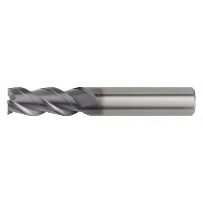 WIDIA HANITA Square End Mill: Carbide, AlTiN Coated, 3 Flute, 5 mm Mill Dia, 14 mm LOC - Carbide Square End Mills for Steel & Cast Iron