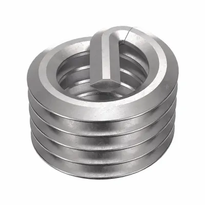 HELI-COIL Helical Insert: Tanged Tang Style, Free-Running, #10-32 Thread Size, Plain - Free-Running Tanged Helical Inserts
