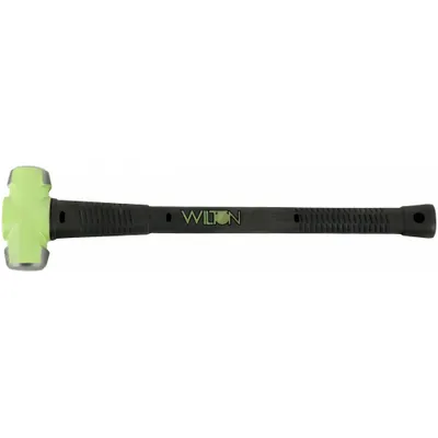 WILTON Soft-Face Sledge Hammer: Steel, Steel Handle, 6 lb Head Wt, 3 in Dia, 38 in Overall Lg - Soft-Face Sledge Hammers
