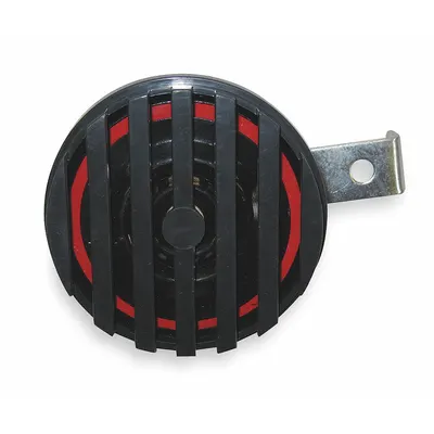 WOLO Electric Horn: 36V DC, High Tone, Electric, Black, Enamel/Painted - Electric-Powered Horns