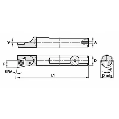 WIDIA Indexable Boring Bar: CCBI16515667R (MPN 2831949) - Indexable Boring Bars