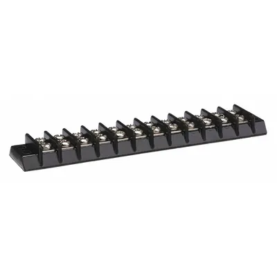OEM Surface Mount Barrier Strip, 12 Poles, 22-14 AWG, 15 A - Surface Mount Barrier Strips