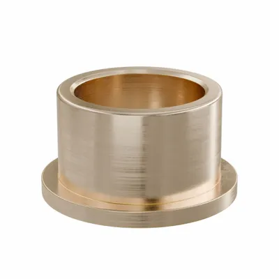 OILITE Flanged Sleeve Bearing: Bronze, SAE 841, 30 mm Bore, 38 mm OD, 25 mm Lg - Lubricated General Purpose Metallic Flanged Sleeve Bearings