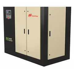 This tankless rotary screw air compressor delivers 184 cfm at 40 hp, powered by 230V three-phase AC. It includes a built-in dryer for supplying clean, dry compressed air. Suitable for continuous-duty industrial applications such as powering pneumatic tools, automation equipment, and manufacturing processes.