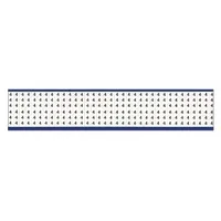 Preprinted wire marking label sheet with legend '4' in black on white vinyl cloth. Each 25-pack contains 900 labels rated for -40°F to 176°F. Suitable for identifying wires and cables in electrical panels, control systems, and machinery