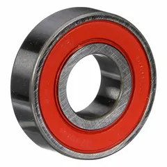This double-sealed bearing measures 12 mm inner diameter, 28 mm outer diameter, and 8 mm width. It is designed as a replacement part for random orbital sanders, supporting the sanding pad assembly to enable smooth orbital motion during surface finishing applications.