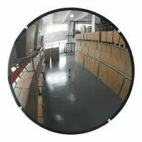 Convex Mirror: Round, Acrylic, 48 in Dia, Hardboard, Outdoor, Std Border (MPN PLXR-48-DT)
