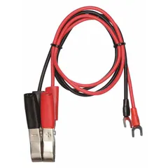 This 12 AWG power inverter cable is 2 1/2 ft long and includes battery post connectors. Designed for use with the 1YAY4/400 W inverter, it connects the inverter to a battery for power conversion in vehicle electrical systems.
