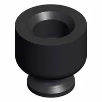 SMC Pad Unit: Flat, w/o Adapter, 15 mm Pad Dia, NBR, Black, 50, 3 mm Pad Ht, ZP3 (MPN ZP3-015UN)