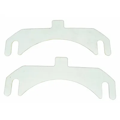 DAYTON Tabbed Slotted Shim, Type 2, 1/32 in Shim Length - Tabbed Slotted Shims